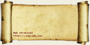 Koča Adamac vizit kartica